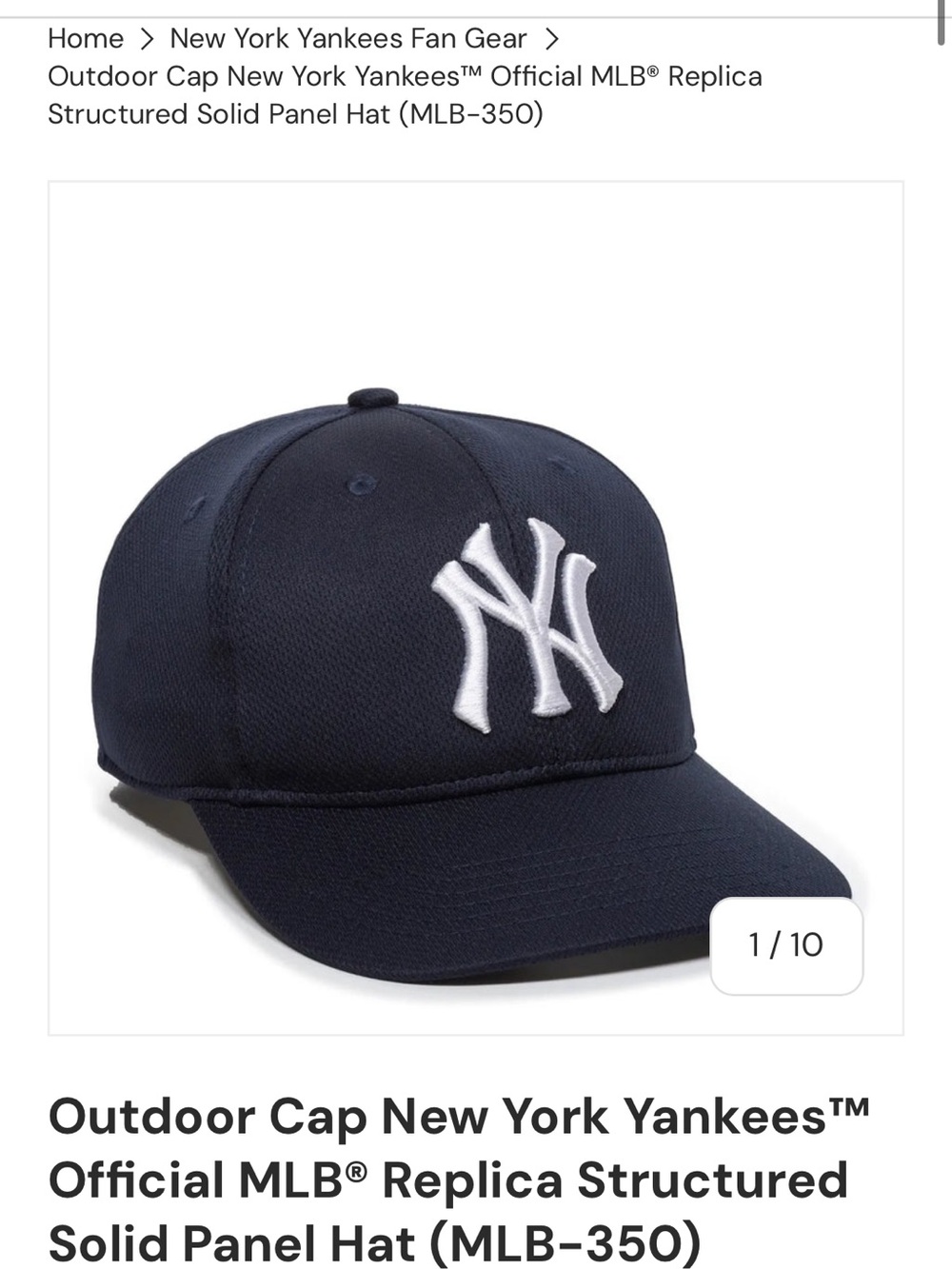 Youth New York Yankees Baseball Hat